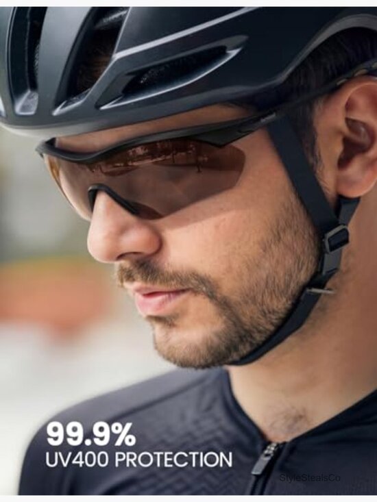 Polarized Sports Sunglasses UV400 Protection Wraparound for Men Women Running main image 6